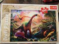 Puzle dinozaury 100 trefl puzzle