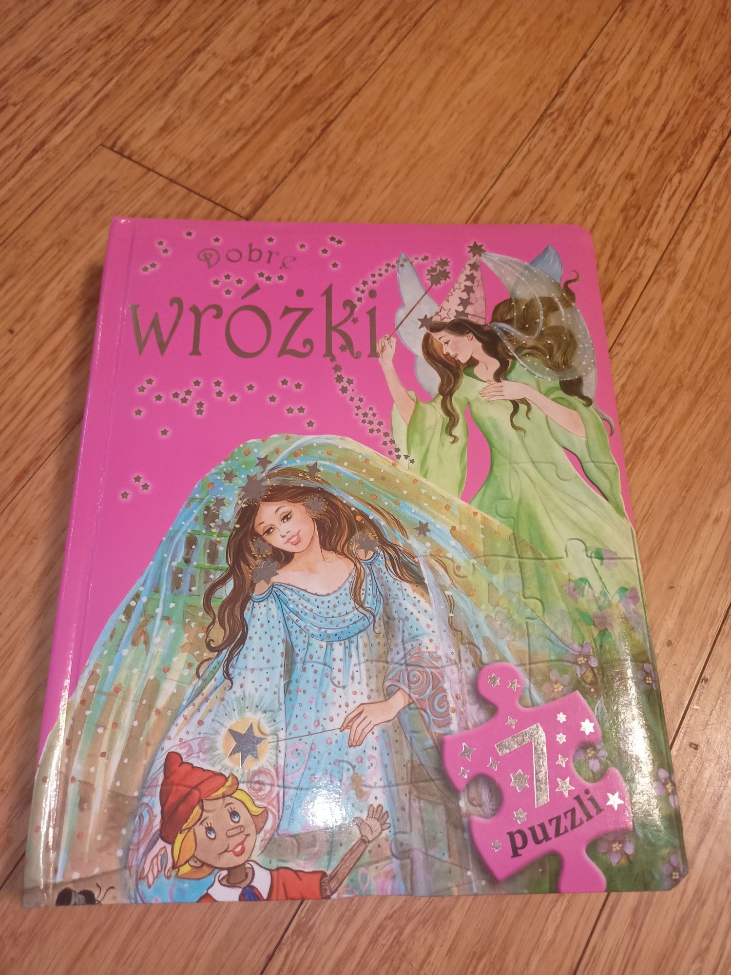 Książka + 7x puzzle Wróżki