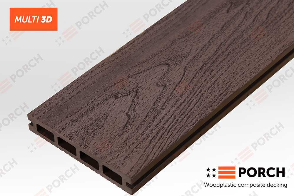 Терасна дошка ДПК! Декінг Porch Multi 3D. Композитна терасна дошка!