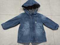 Kurtka przejściowa parka wiosna/jesień jeans Reserved roz 80