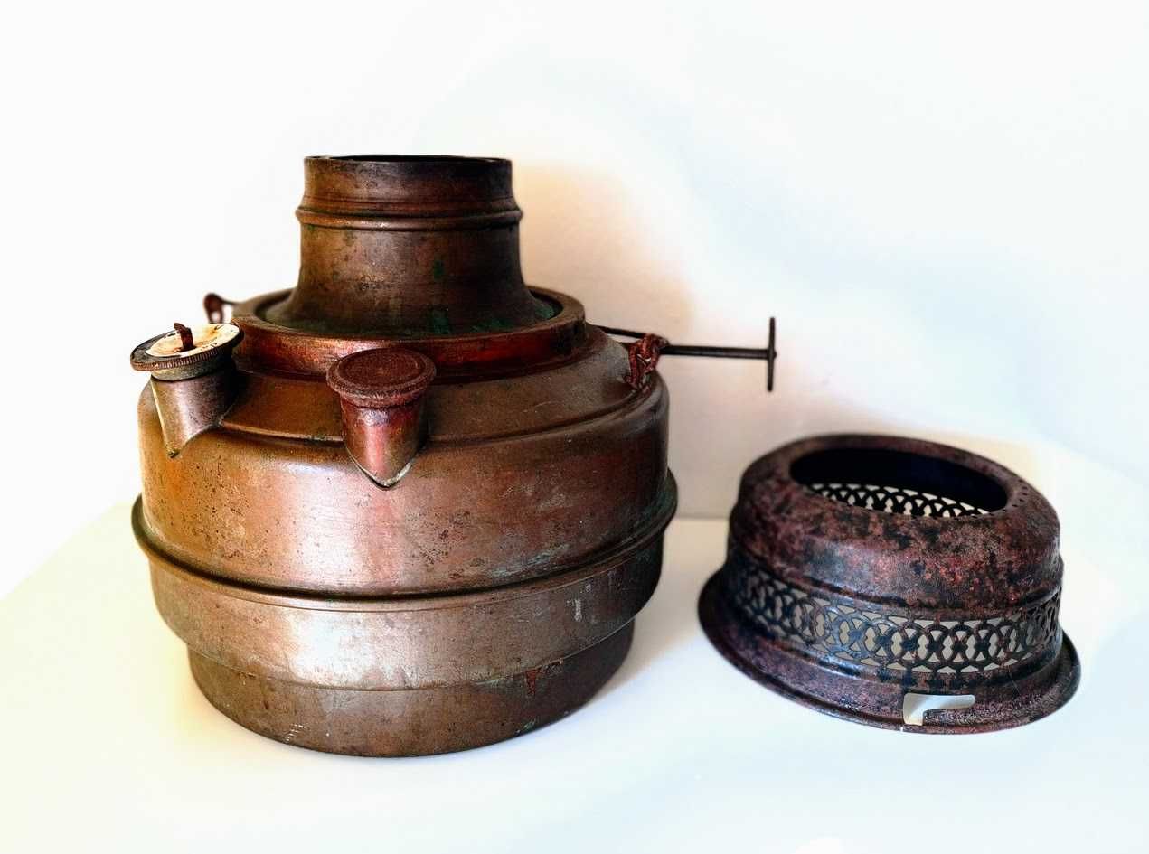 Aquecedor a querosene em cobre séc. XIX Ditmar Áustria