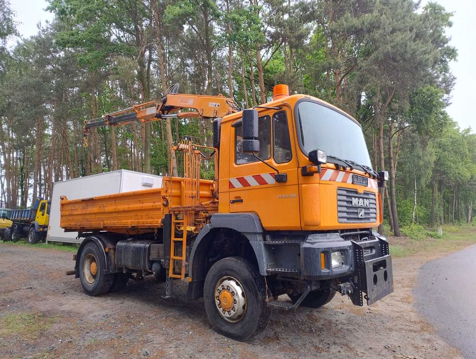 man 19.310 , 4x4 , wywrotka z hds , specjalny , sprowadzony z niemiec