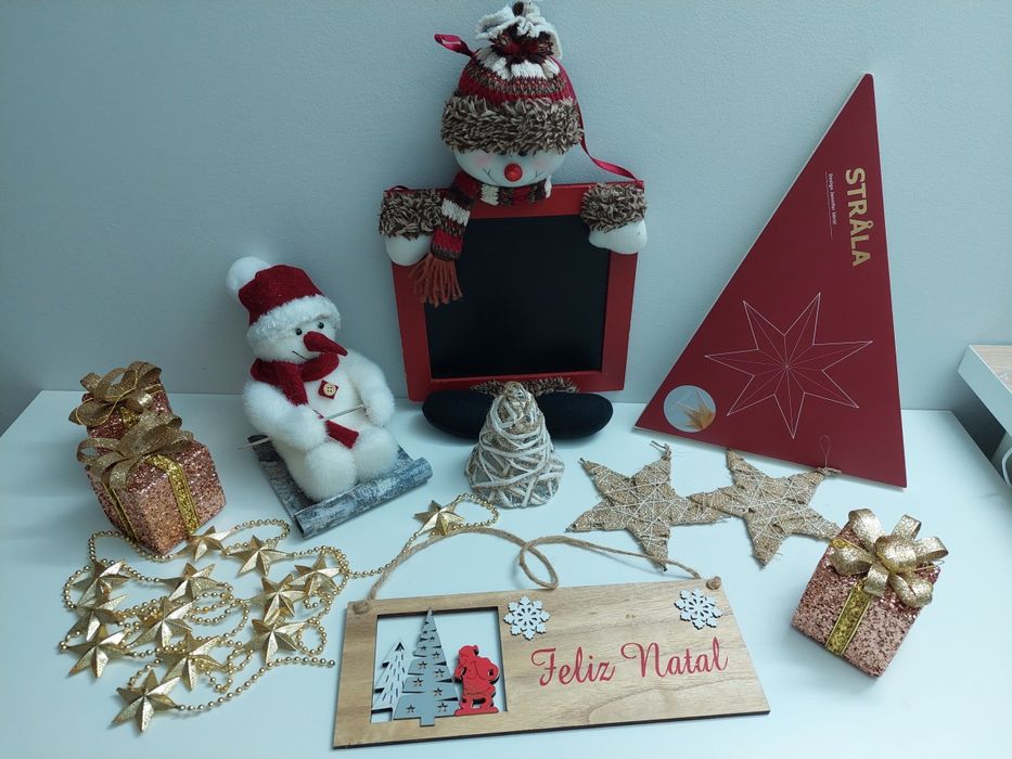 Conjunto decorações de Natal (bom estado)