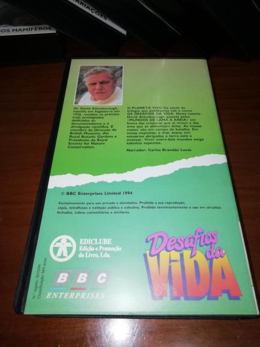 Colecção VHS - BBC Desafios da Vida por Sir. David Attenborough