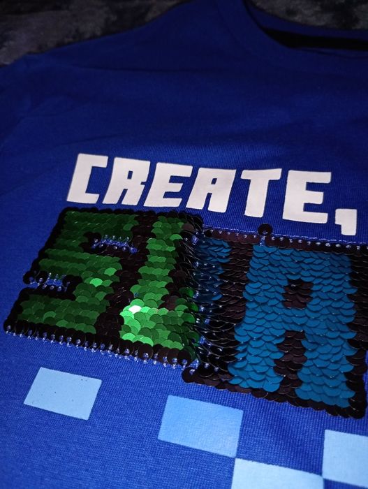 Bluzka bluzeczka koszulka na krótki rękaw Minecraft