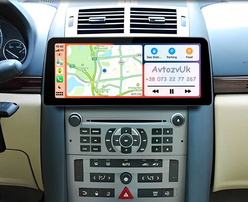 Магнитола PEUGEOT 408 Peugeot 407 Пежо 406 Tesla 2 дин CarPlay Android