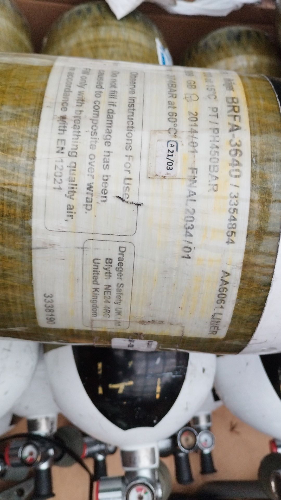 Drager butla kompozytowa 9 L