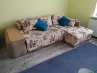 Великий кутовий диван з нішами для білизни та механізмом (гарний стан)