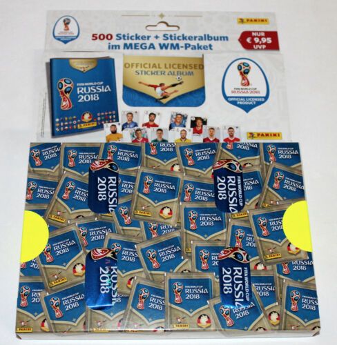 Mundial 2018 da Panini – Pack selado com 100 saquetas + Caderneta