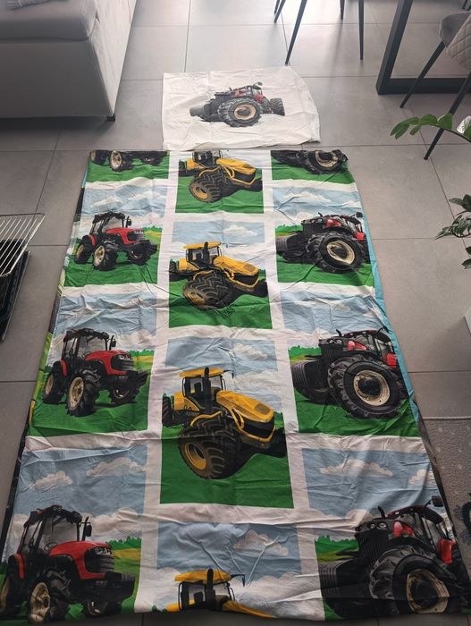 Komplet pościeli bawełnianej kronborg Jysk traktor 140x200