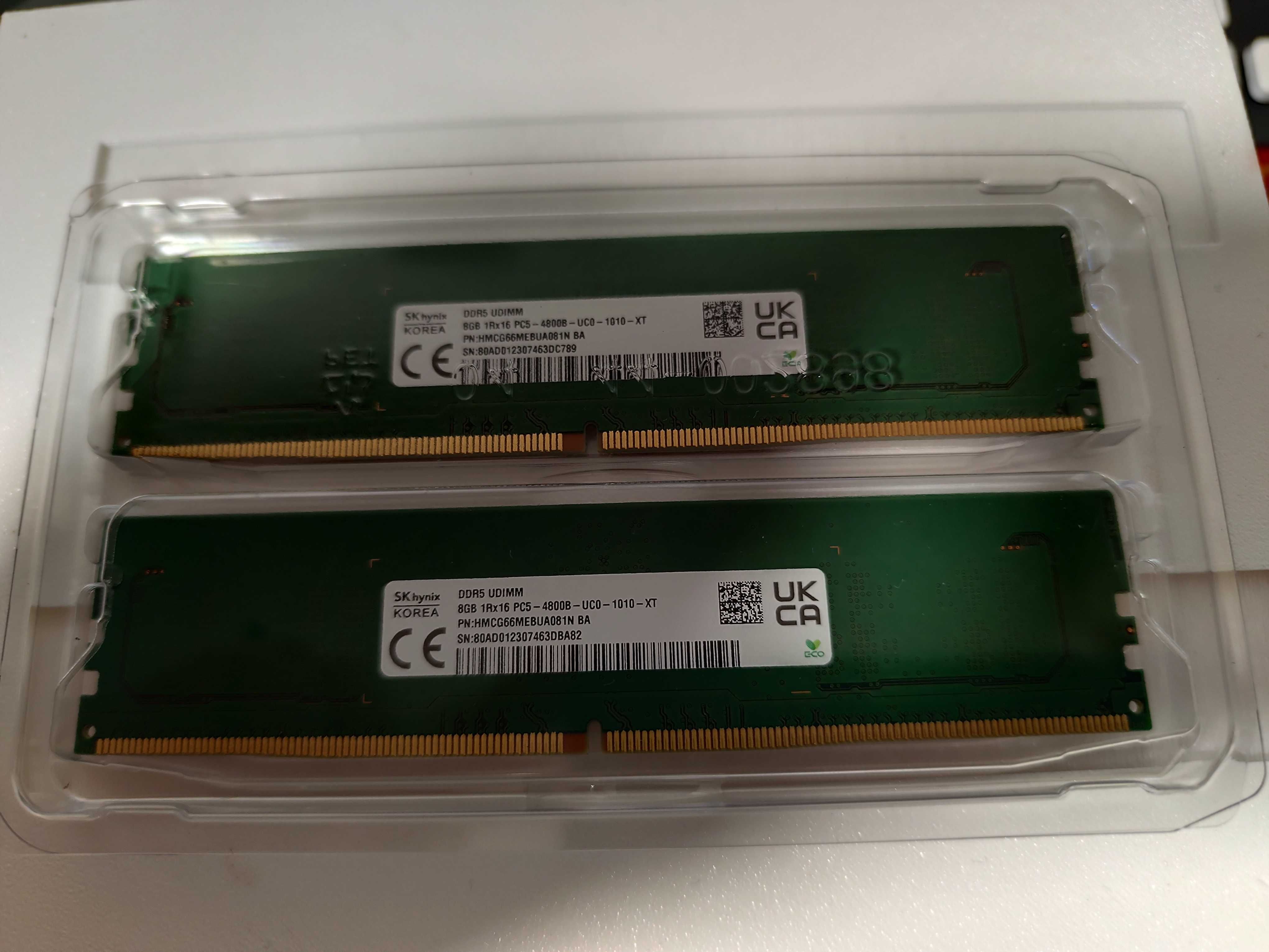 SK Hynix DDR5 udimm 4800b - 16gb / 2x 8Gb