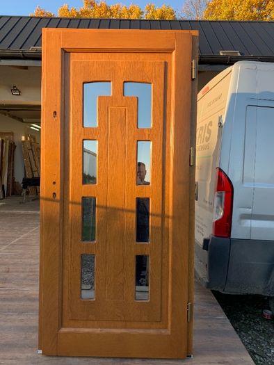 Drzwi zewnętrzne drewniane 700 ogłoszen na olx Czyste Powietrze montaż