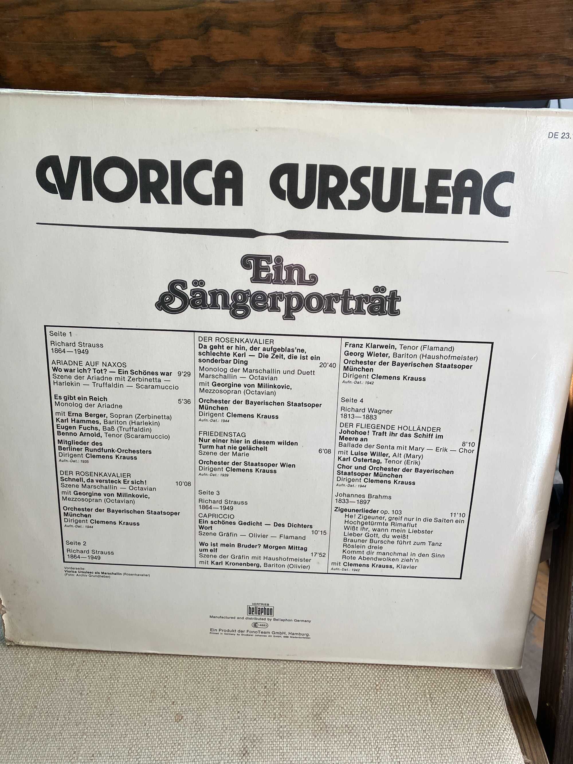 Winyl  Viorica Ursuleac ' Ein Sangerportrat "  2 lp  mint