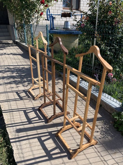 Вішалка Для Одягу Підлогова Дерев'яна З Натурального дерева (ясен)