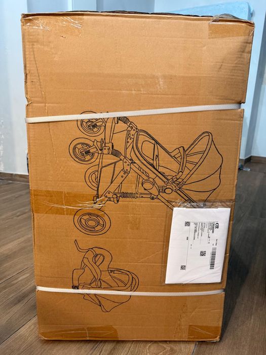 Carrinho de bebé 3 em 1, carrinho dobrável portátil