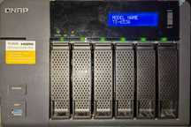 Serwer NAS QNAP TS-653A 16GB RAM, dyski 6x 4TB WD purple