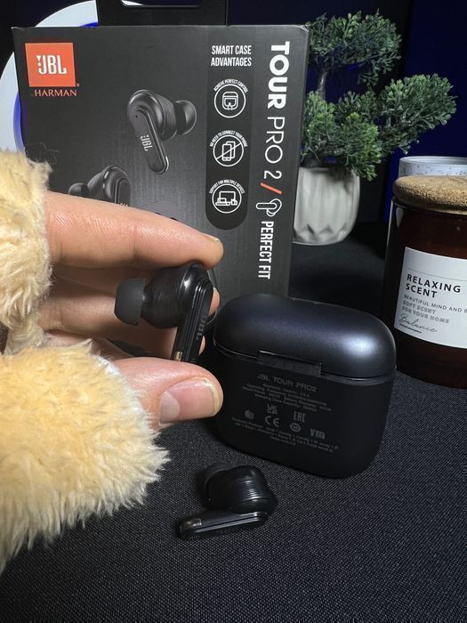 Бездротові навушники JBL Tour Pro 2 (Lux) ANC+ENC  (2025 gen) (є ОПТ)