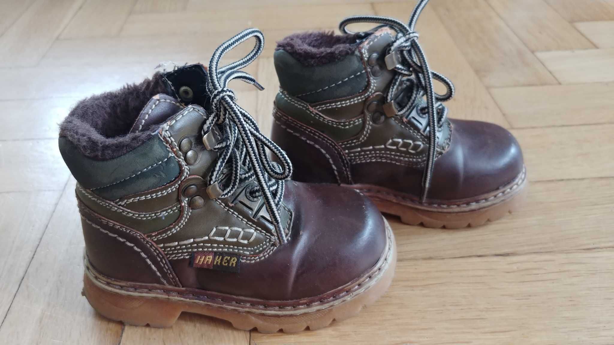 Buty dziecięce ocieplane, zimowe, trapery - roz. 25