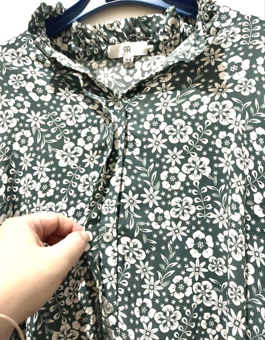 Camisa verde e branca da La Redoute