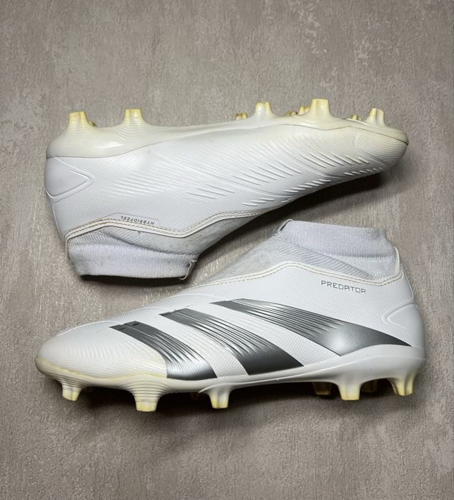 Бутси Adidas Predator League Laceless Firm Ground Football Boots White