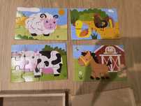 Puzzle zwierzątka wiejskie