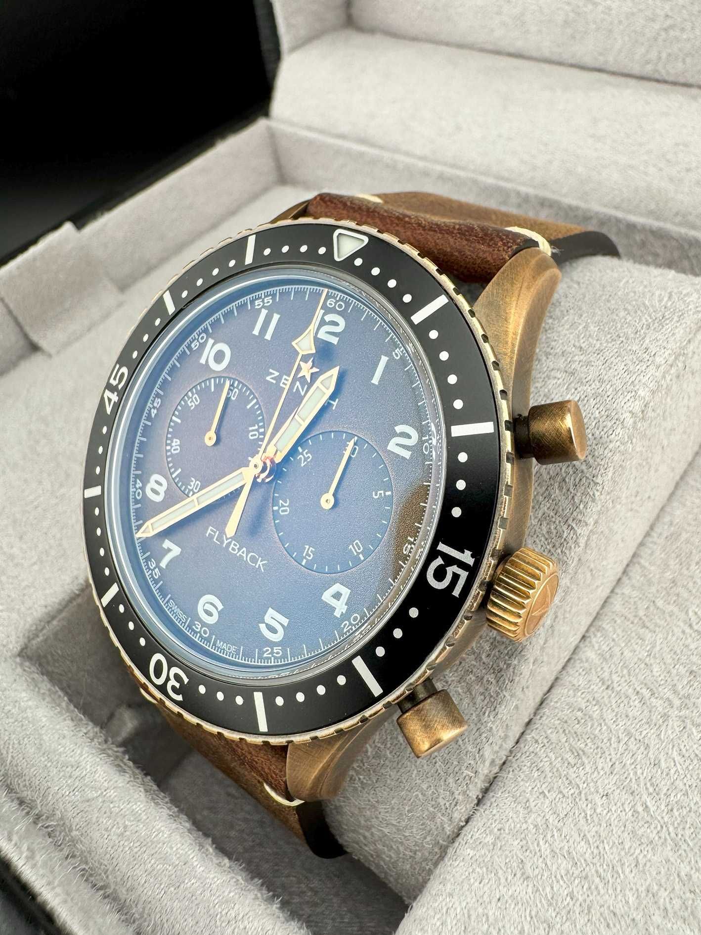 Zenith Pilot Cronometro Tipo Cp-2 Flyback