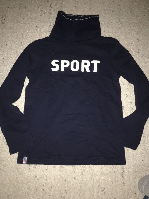 Camisola gola alta azul - 9 anos