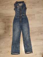 Nowy kombinezon ogrodniczki Guess S XS jeans długie spodnie