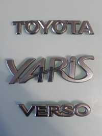 Эмблема (шильдики) TOYOTA YARIS VERSO Тойота ярис версо. Оригинальные