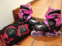 Patins criança e protetores