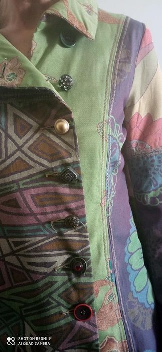 Colorido Casaco Design Desigual