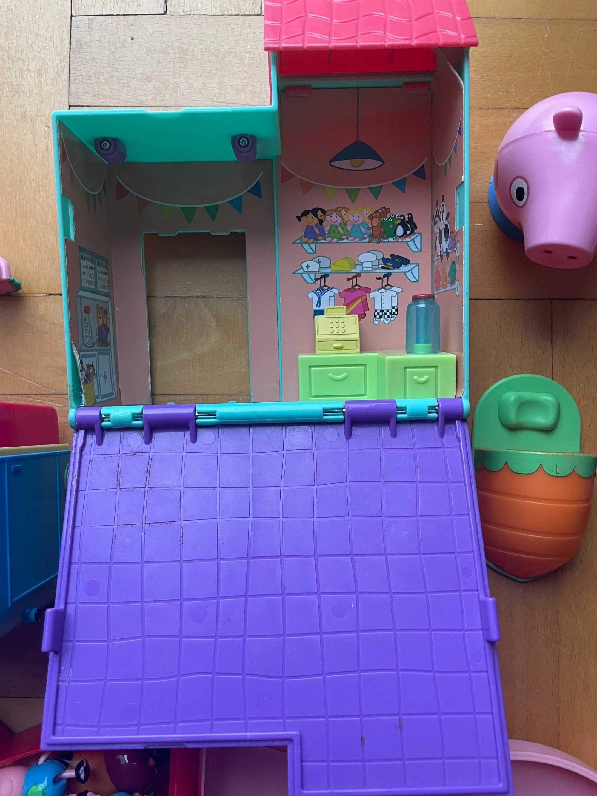 Zestaw Świnka Peppa Autko Sklep 25 figurek XXL