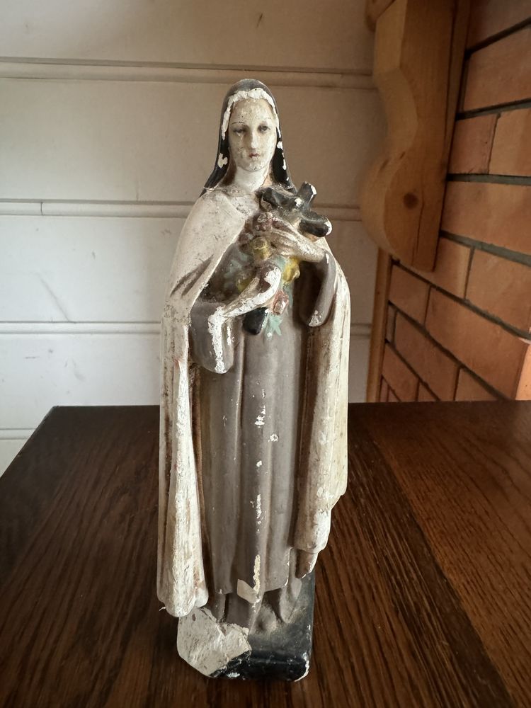 ŚWIĘTA TERESA, figurka, dewocjonalia, starocie, antyki, vintage