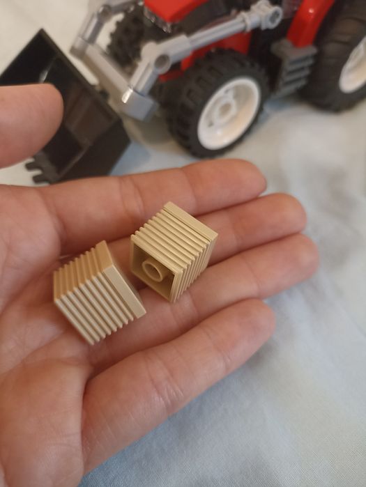 Trator vermelho - lego city 60287