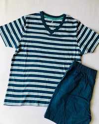 Bawełniana 100% piżama Komplet t-shirt i szorty dla chłopca 134/140
