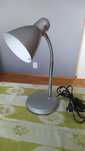 Lampka biurkowa Kanlux srebrna wysokość 29cm Zara HR