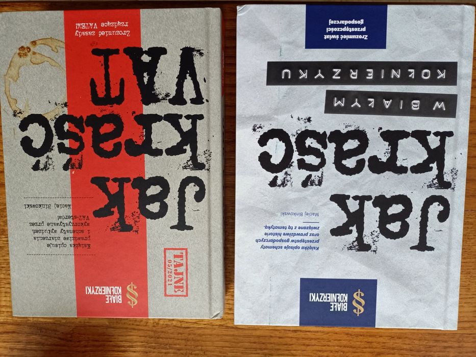 Książki Białe kołnierzyki :jak kraść w białym kołnierzyku+ jak kraść V