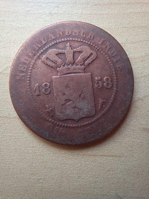 Historyczna moneta obiegowa - 2 1/2 centa Holenderskie Indie Wschodni