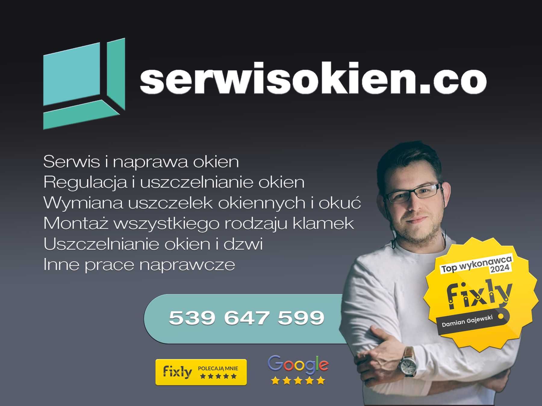 Naprawa okien serwis regulacja uszczelnianie