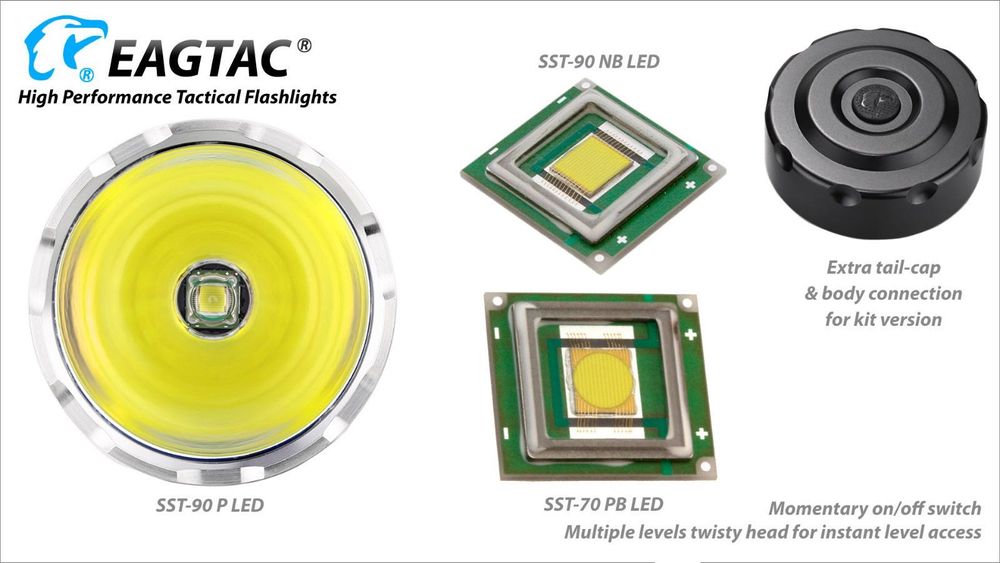 Фонарь EagleTac MX25L4 SST-90 P 2850 лм