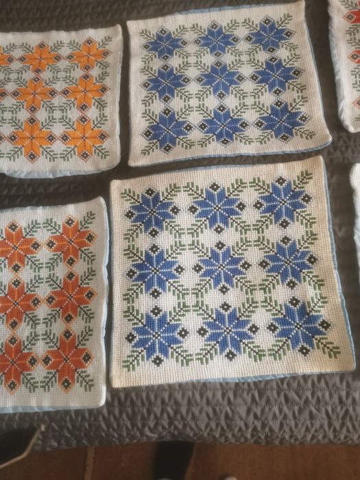 Poszewki chawtowane ręcznie robione 4szt