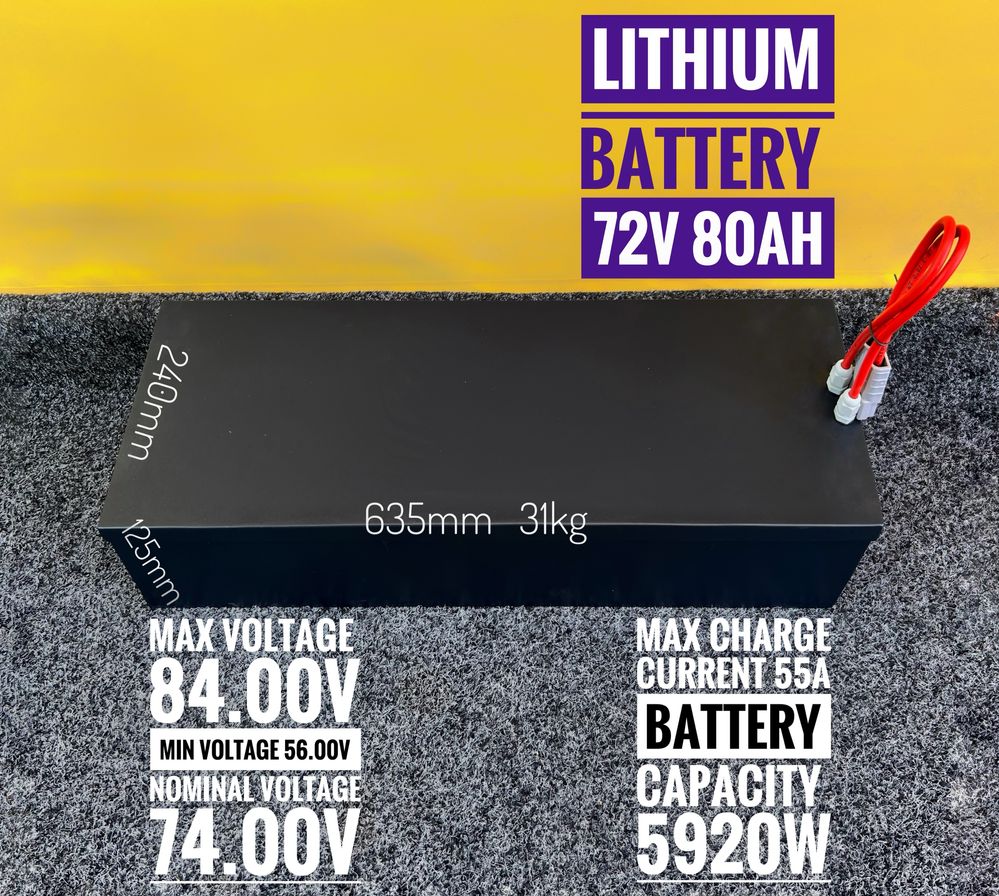 Аккумулятор LG Chem 20S1P 72V 80Ah 5.92kWh Li-ion + BMS (Europe)