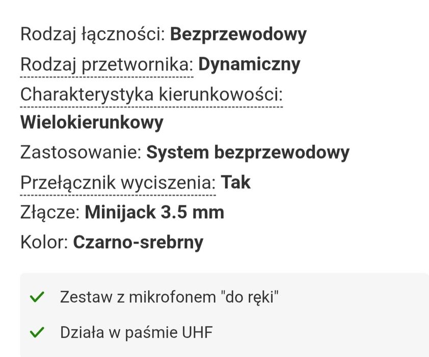 Bezprzewodowy mikrofon NOVOX