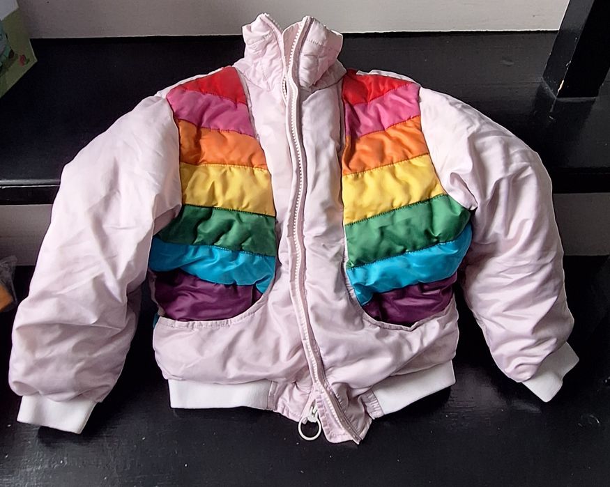 GAP Kurtka jesienno zimowa,unikat, tęcza