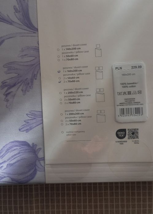 Bawełniany komplet pościeli w kwiaty Home & You 160x 200