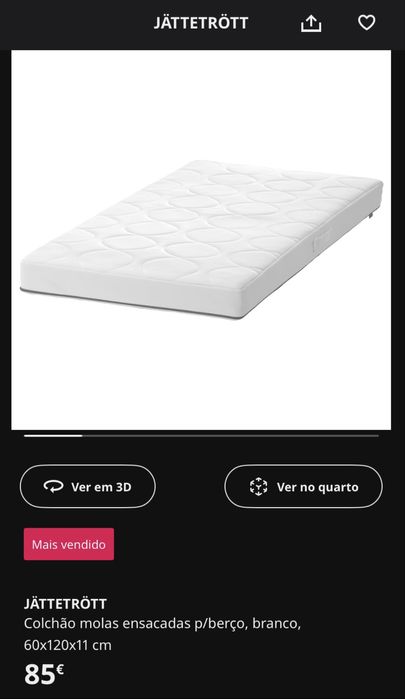 Berço + Colchão IKEA