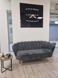 Sofa tapicerowana Muszelka Welur velvet tkaniny do wyboru