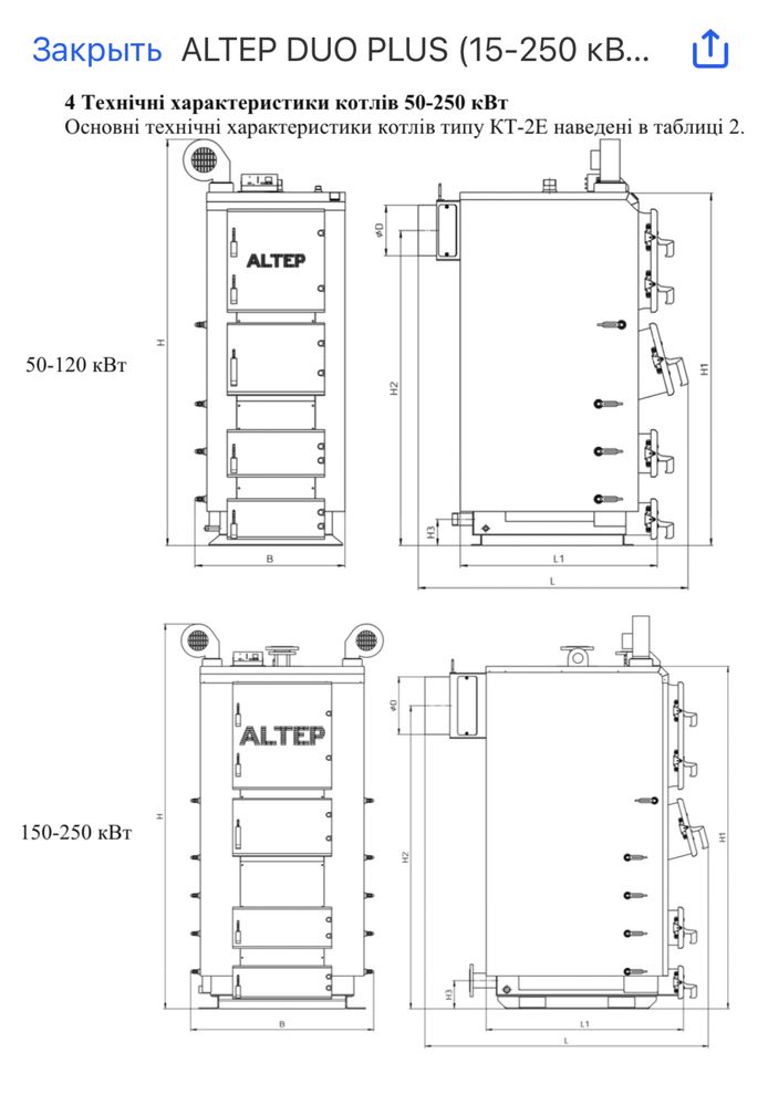 Котел АЛЬТЕП ДуоПлюс 95 кВт, котлы твердотопливные ALTEP котли