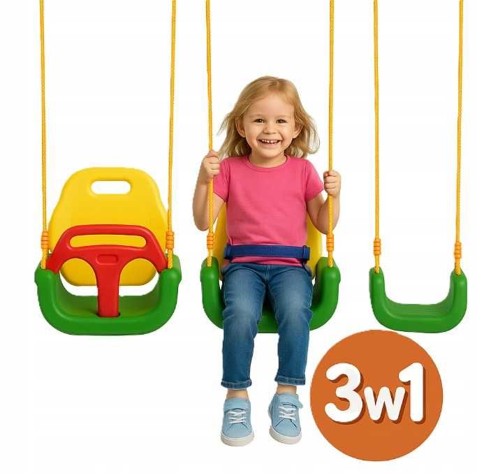 Huśtawka ogrodowa dla dzieci Elefun 3w1