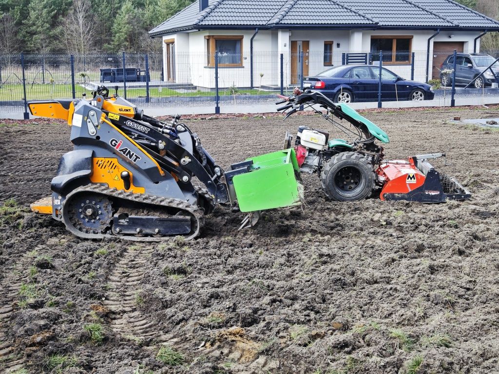 Mini ładowarka - usługi, prace ziemne, rozwożenie ziemi